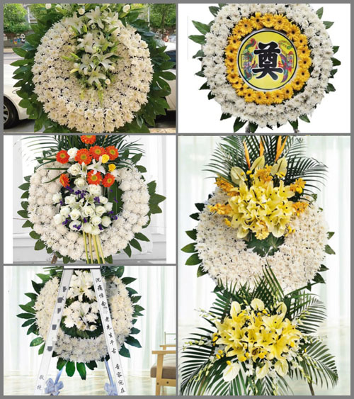山西晋中祁县古县镇北岗头村花圈速递